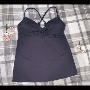 🌸Athleta tankini top, charcoal grey